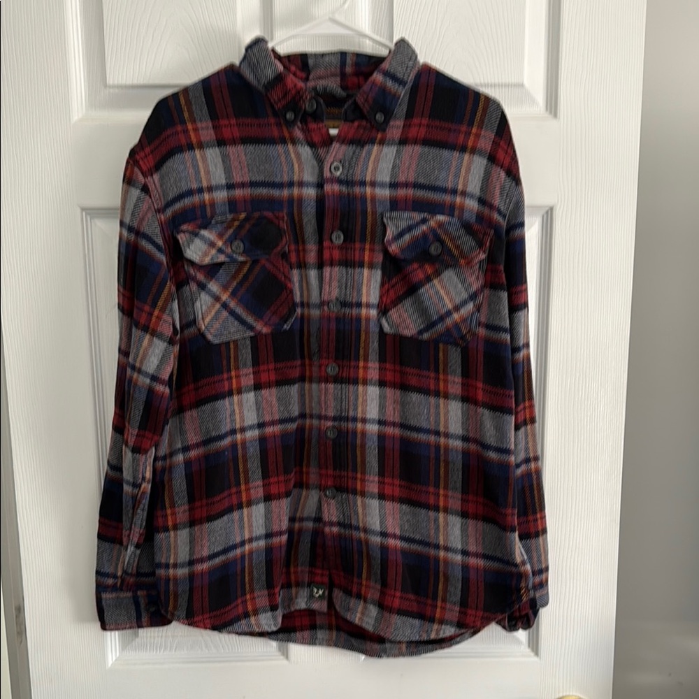 Plaid Button-Up Shirt